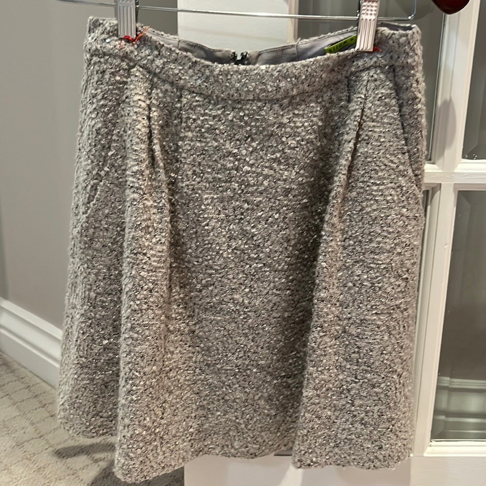 Alice and Olivia sequinned wool skirt